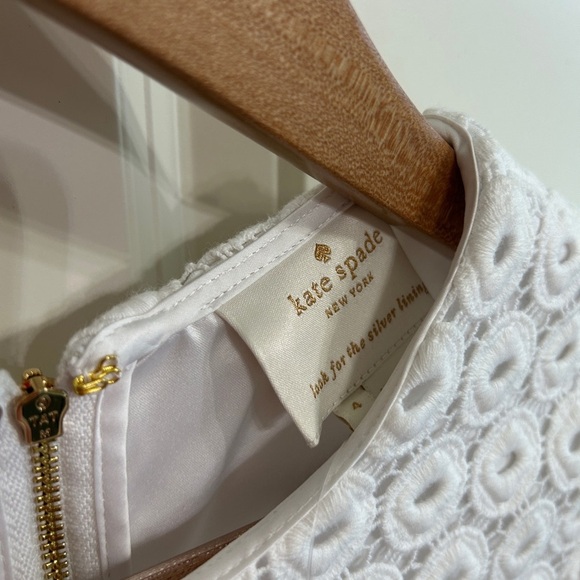 NWT Kate Spade eyelet dress size 4! Gorgeous! 3/4 sleeves. Above knee. Bride - Picture 12 of 12